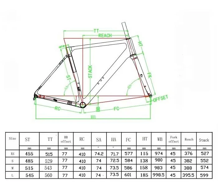 All Road Carbon Fiber Bike Frame 9